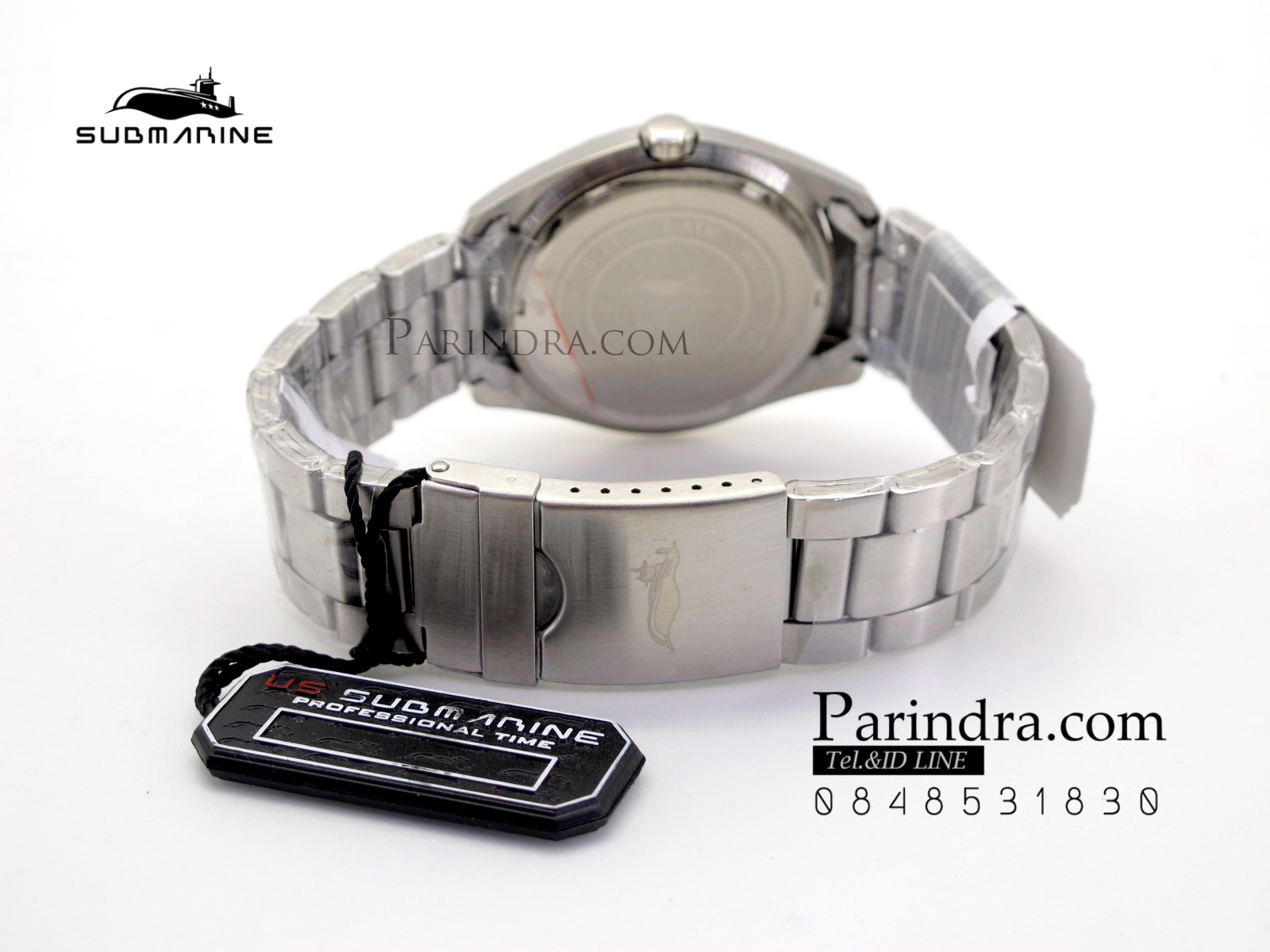 นาฬิกา US submarine รุ่น SUB039 แสตนเลสหน้าปัดสีดำ ของแท้100%