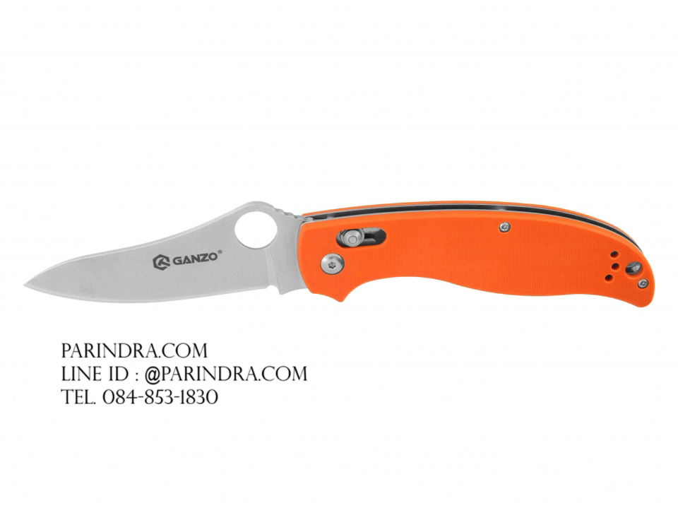 มีดพับ Ganzo กานโซ่ รุ่น Ganzo G733-OR ด้ามสีส้ม ของแท้ 100%