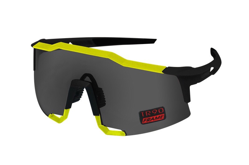 แว่นตา Leopard Vortex เลนส์สีตัดแสง Smoke Cycling Sunglasses, มีสีดำเขียว