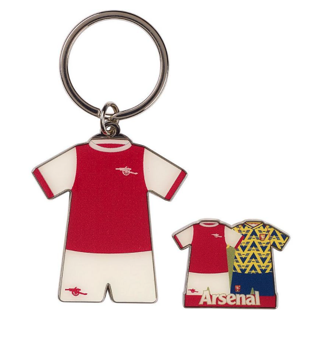 ชุดพวงกุญแจอาร์เซนอลย้อนยุค Retro Keyring and Badge ของแท้