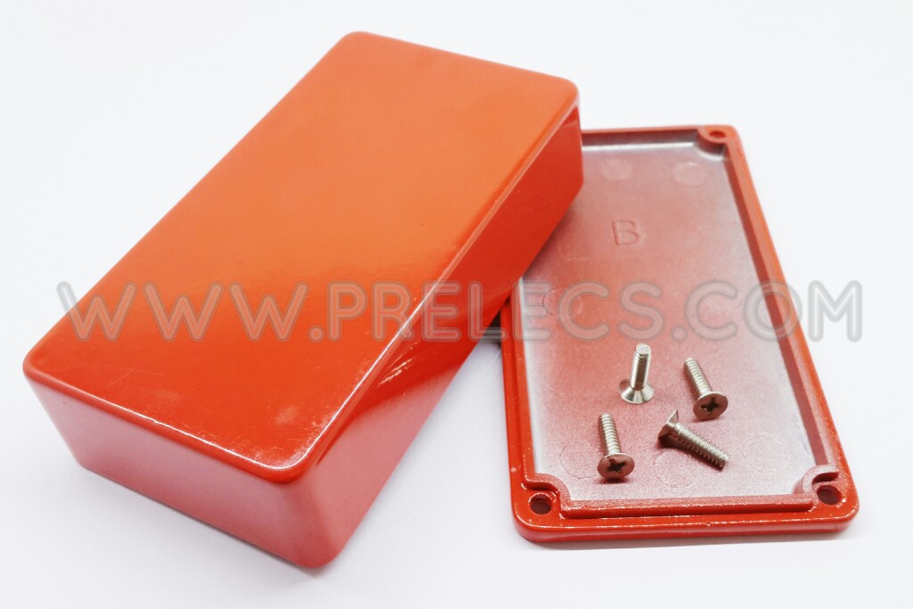 กล่องอลูมิเนียม 1590B สีแดง