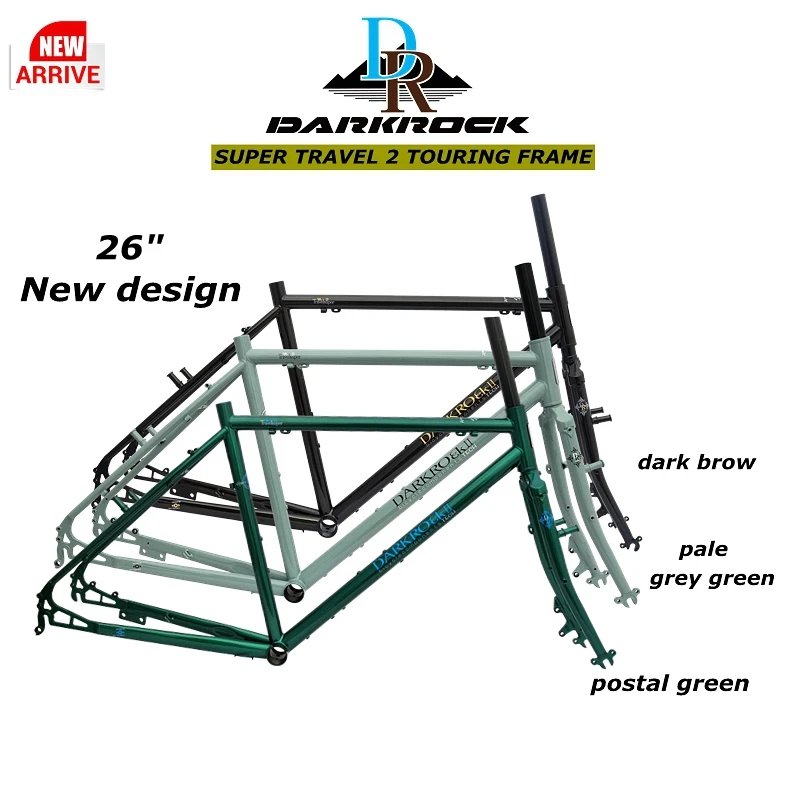 จักรยานทัวร์ริ่ง DARKROCK touring bike DR Super Travel 26-inch toruing bike treking bike Renault 520 steel DEORE 30S