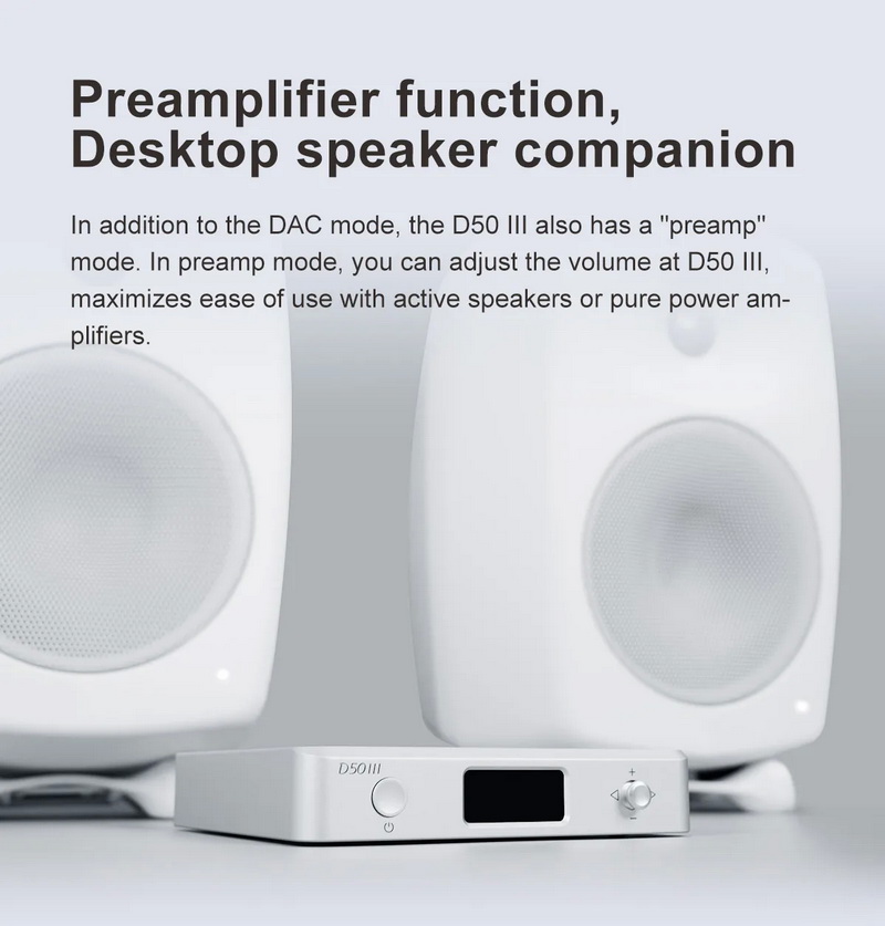 Topping D50III DAC ตั้งโต๊ะระดับ HiFi ชิป ES9039Q2M x2 รองรับ LDAC, Dual Hi-Res ประกันศูนย์ไทย