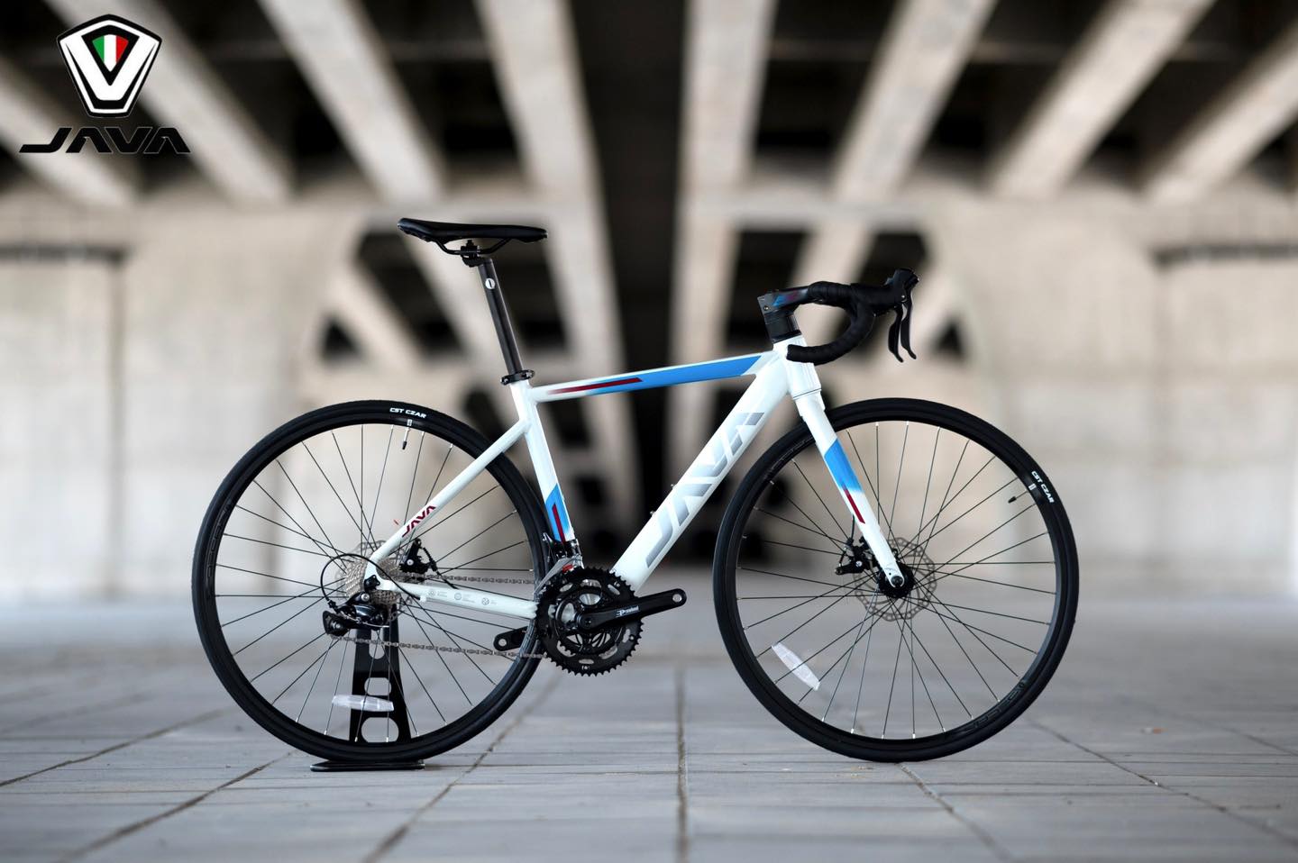 จักรยานเสือหมอบ JAVA RONDA DISC เฟรมอลู เกียร์ Shimano Sora2*9sp, แฮนด์ Integrated 700c 2022