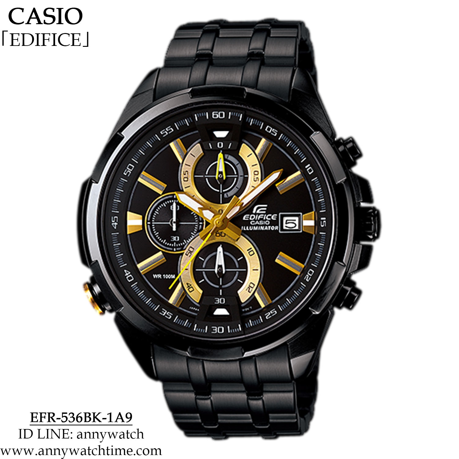 EDIFICE EFR-536BK-1A9