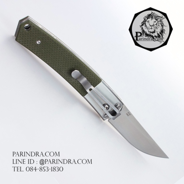 ขายมีดพับสปริง Ganzo กานโซ่ รุ่น Ganzo G7361 GR ด้าม G10 ด้ามสีทหาร ของแท้ 100%