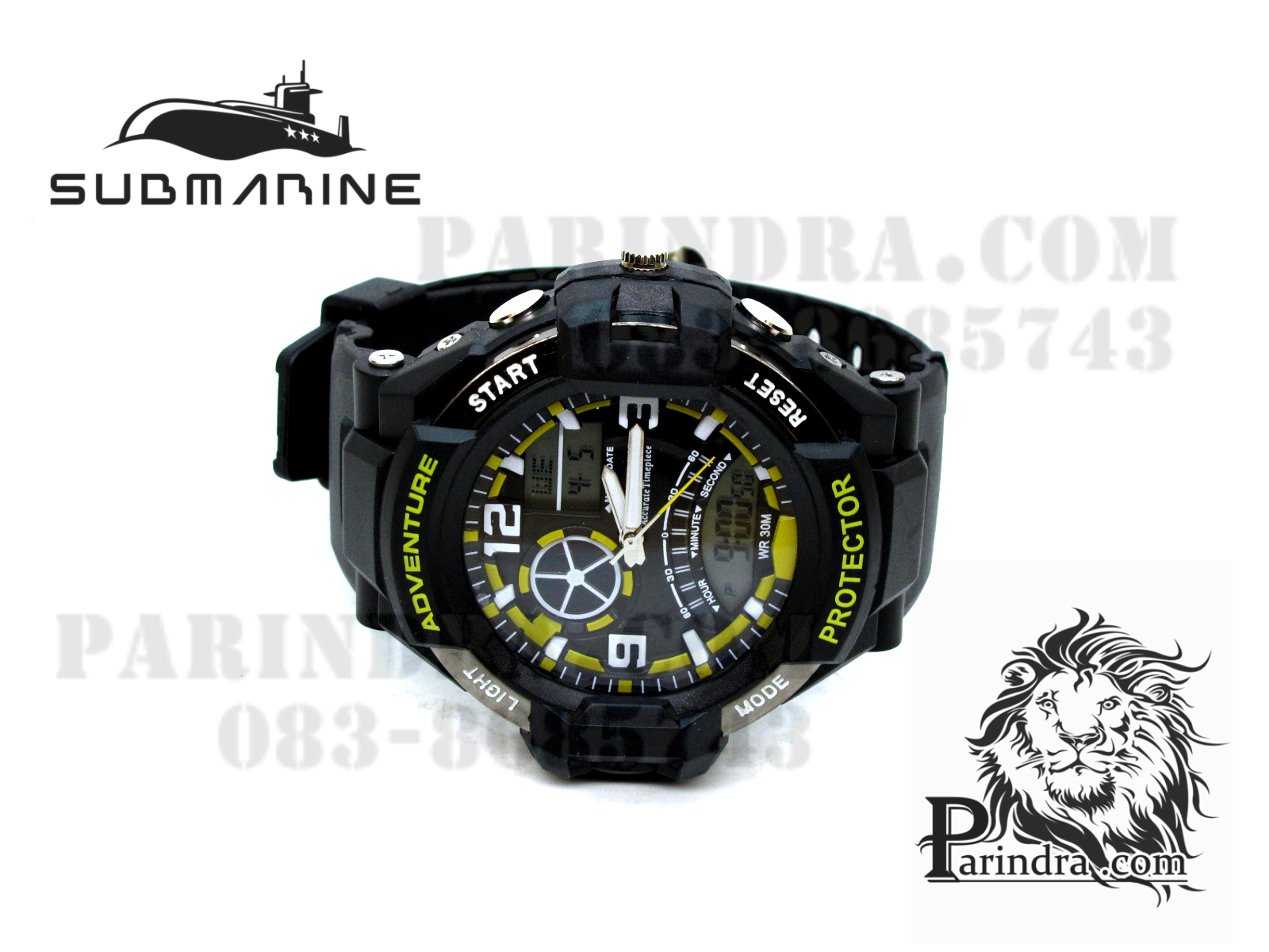 นาฬิกา US submarine Adventure Protector รุ่น TP3156M สีดำตัดเหลือง(พื้นเทา)