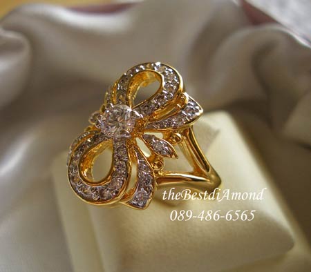 แหวนรูปโบว์ งานสวยมาก หรูหราสุดๆ ขอแนะนำค่ะ สวยมากๆๆๆ ใส่แล้วเต็มนิ้ว งานละเอียดมากๆๆๆ BR505