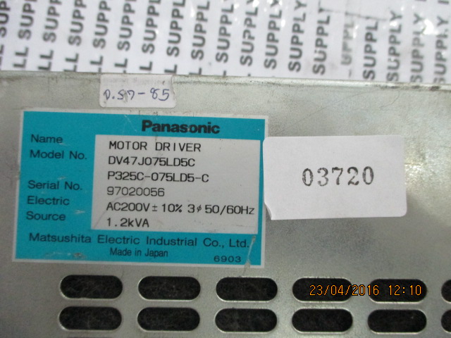 SERVO DRIVE “ PANASONIC ” รุ่น DV47J075LD5C