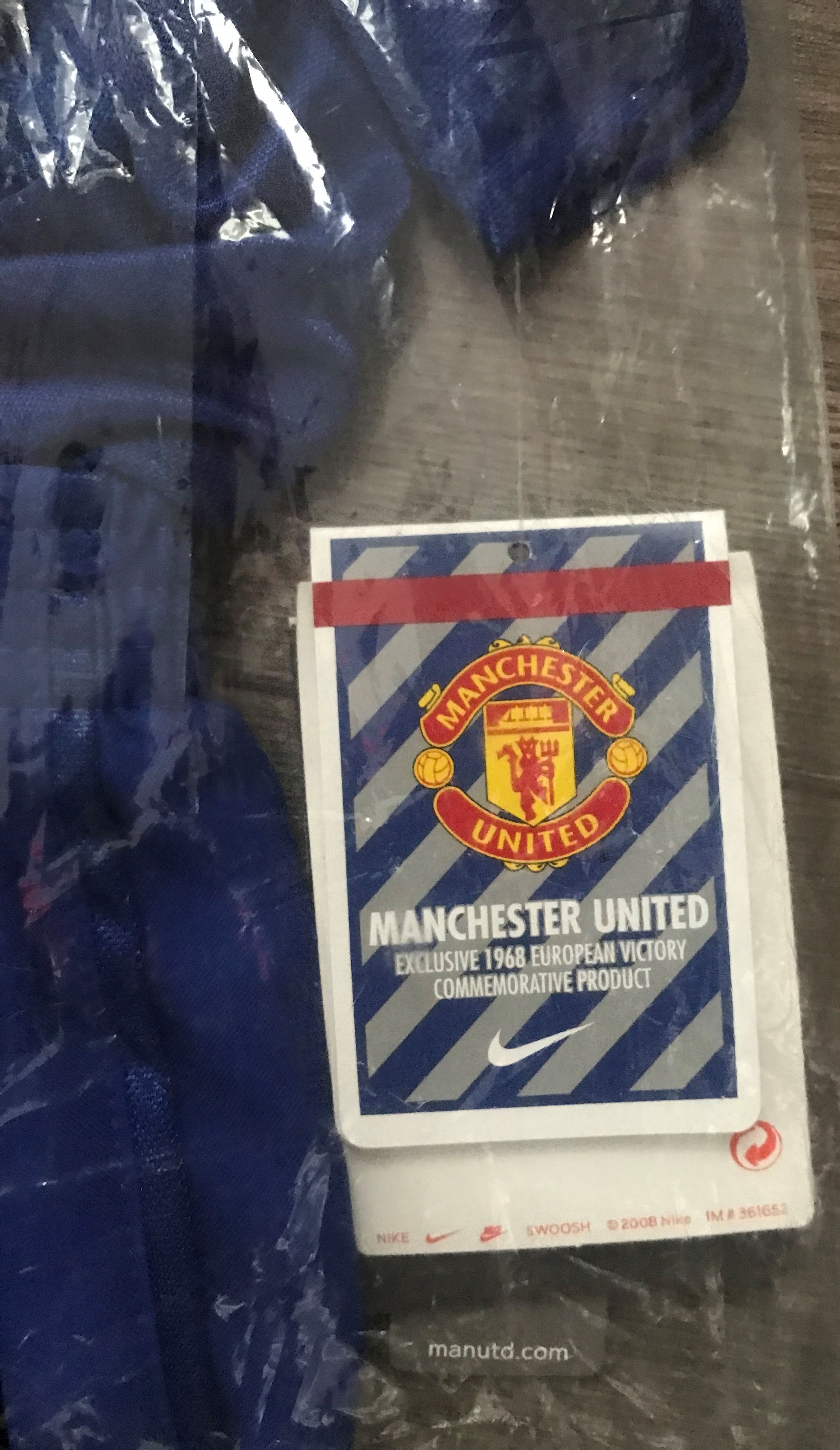 เสื้อฟุตบอล ทีมสโมสรแมนเชสเตอร์ ยูไนเต็ด ชุดเยือน 2008/09 ใหม่ Infant 12-18 M-Size / MANCHESTER UNITED Football Shirt Away Kit 2008/09 Jersey NEW Infant 12-18 M-Size