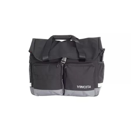 VINCITA B208B-E กระเป๋าสำหรับ Brompton Electric | Voyage Atlas-E Bag | กันน้ำ + ใส่แล็ปท็อปได้ | 23L ขยายความสูงได้ | สีดำ เทา น้ำตาล เขียว ฟ้า