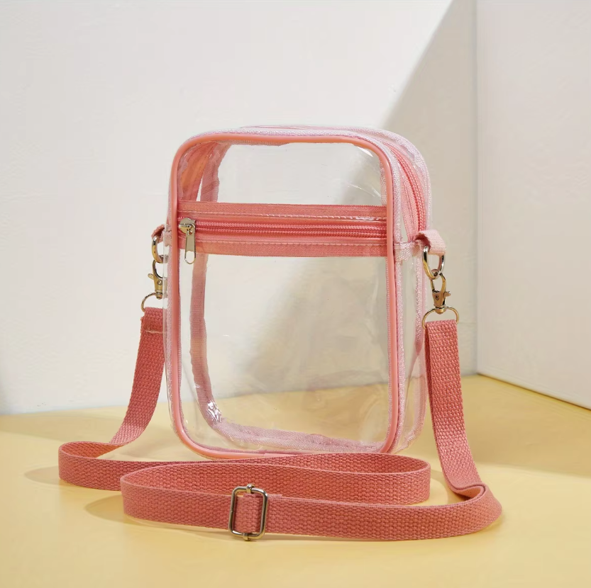 กระเป๋าสะพายข้าง PVC ใส กันน้ำ