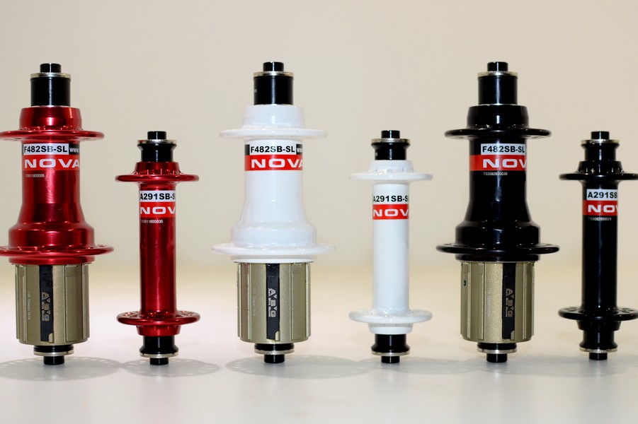 ดุมเสือหมอบ NOVATEC A291SB-SL/F482SB-SL (หน้า+หลัง) หน้า20H,หลัง24H มีแหวนรอง