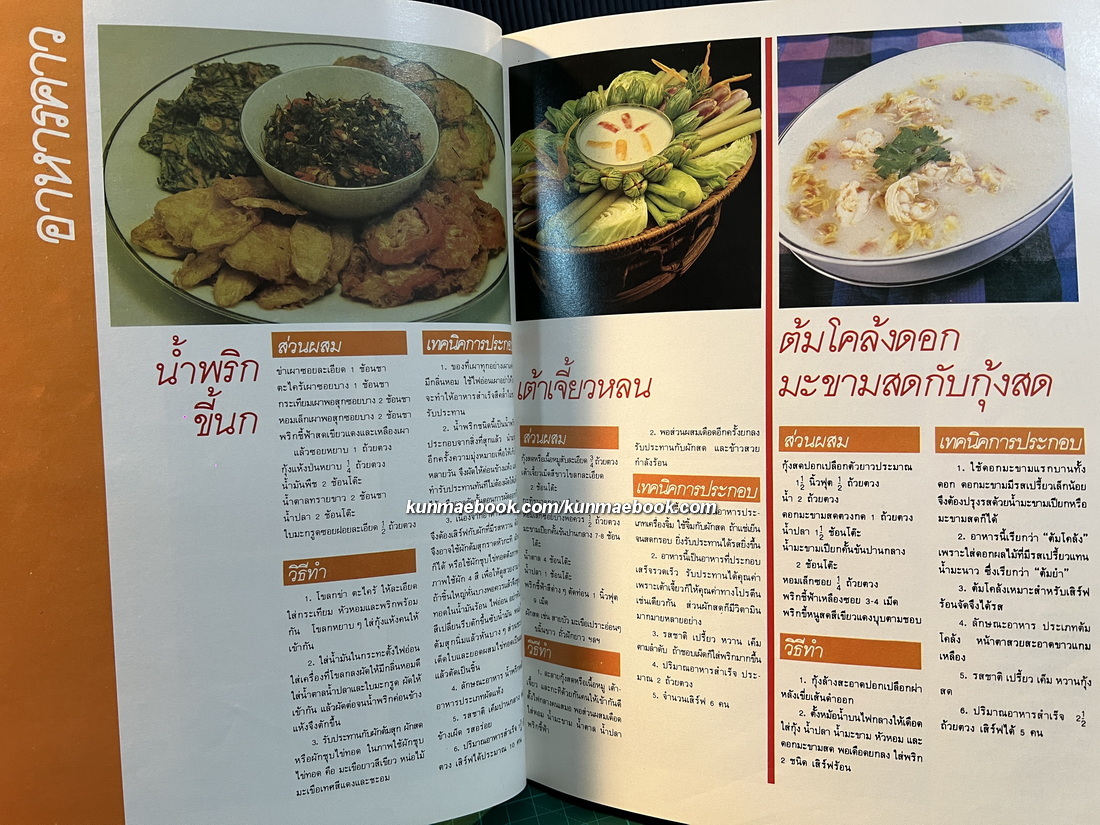 ตำรับอาหาร ชุดที่ 3 โดย อาจารย์ จรรยา สุบรรณ์