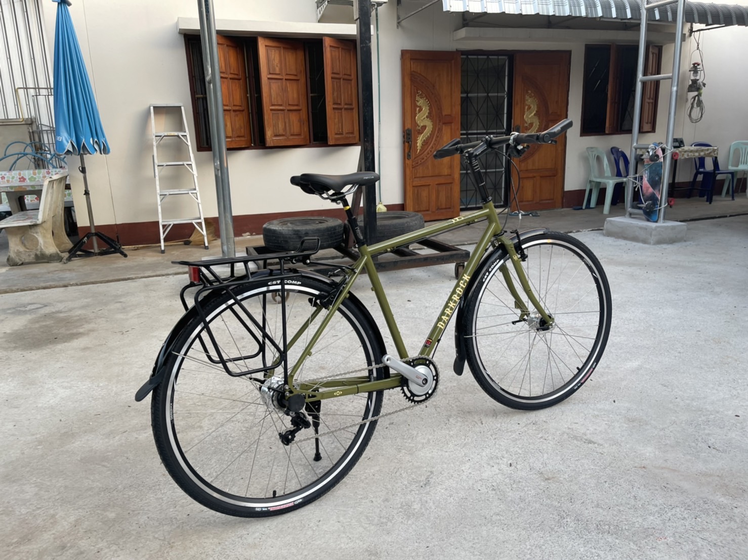 จักรยานกราเวล DARKROCK SUPER TRAVEL 700C GRAVEL BIKE 700C เกียร์ดุม NEXUS ไฟหน้า LED