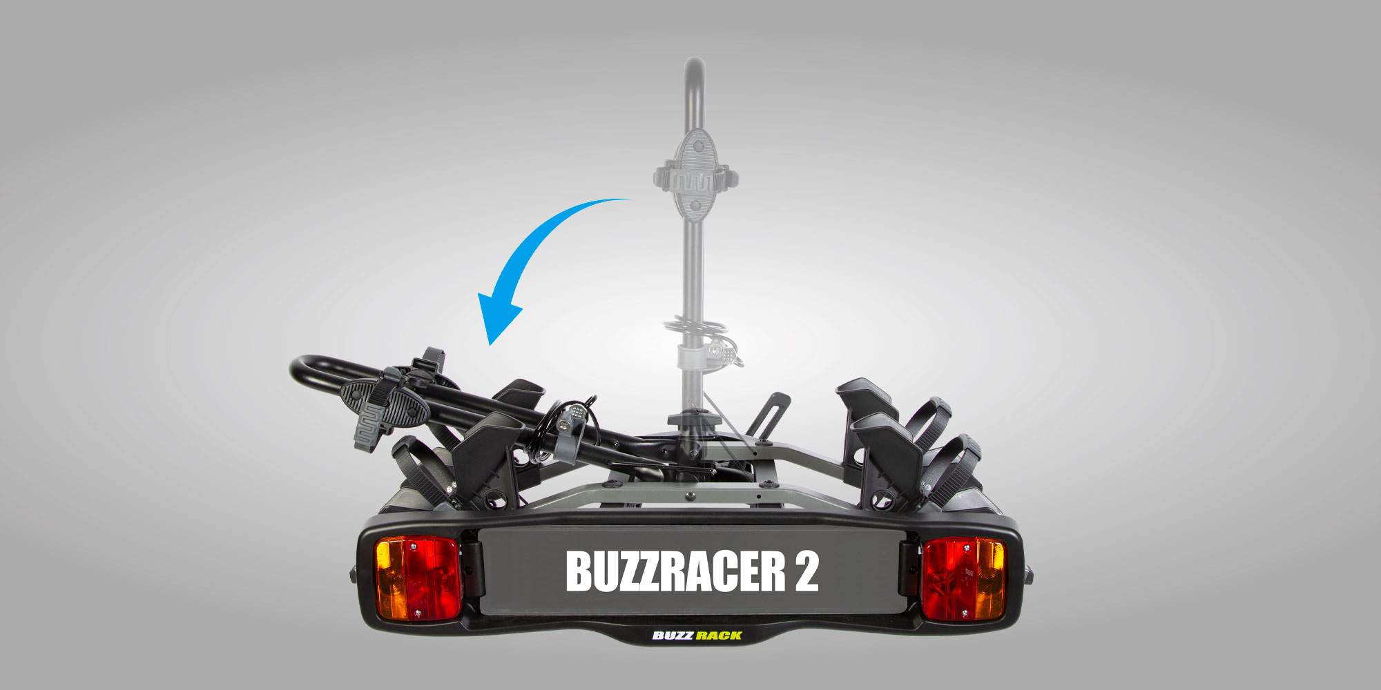 แร็คจักรยาน แร็คท้ายรถ BUZZRACK BUZZRACER 2, 2 BIKES REAR RACK. (ECE APPROVED AND XP)