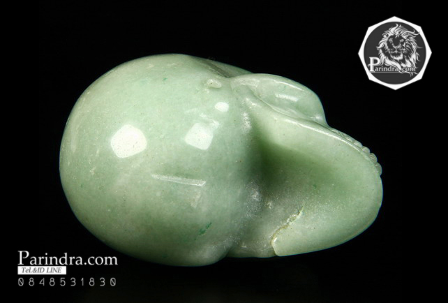 หินแร่ AVENTURINE แกะสลักรูปหัวกระโหลก SKULL #SKC001