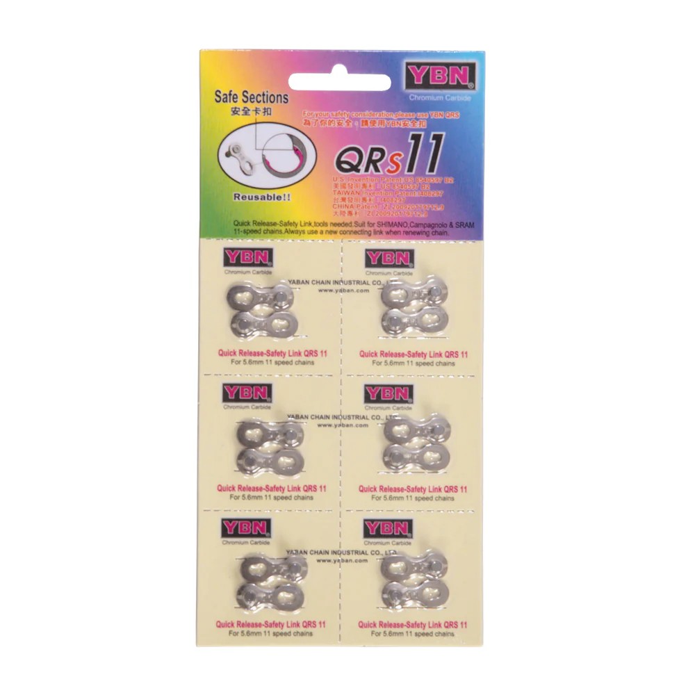 "YBN" ตัวปลดโซ่เร็ว QR11, 11-SPEED, Chain Joiner YBN Quick Link 11 Speed QL-11