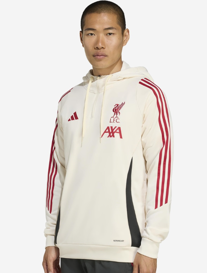 เสื้อฮู้ดเทรนนิ่งลิเวอร์พูลอาดิดาส 25/26 Domestic Training ของแท้