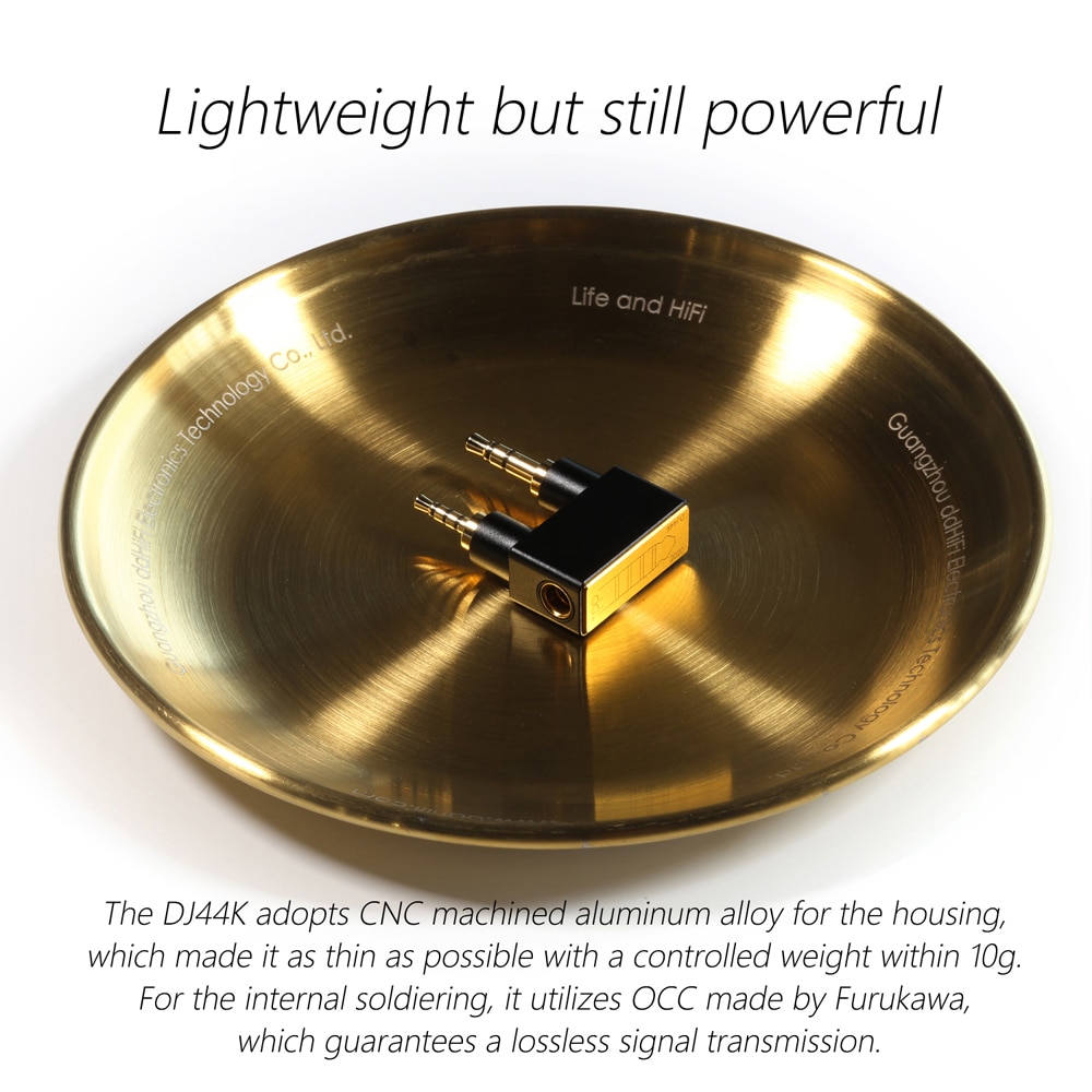 ขาย DD DJ44K ตัวแปลงสัญญาณจาก 4.4mm Female เป็น 2.5mm Balanced สำหรับเครื่องเล่นเพลง Astell & Kern