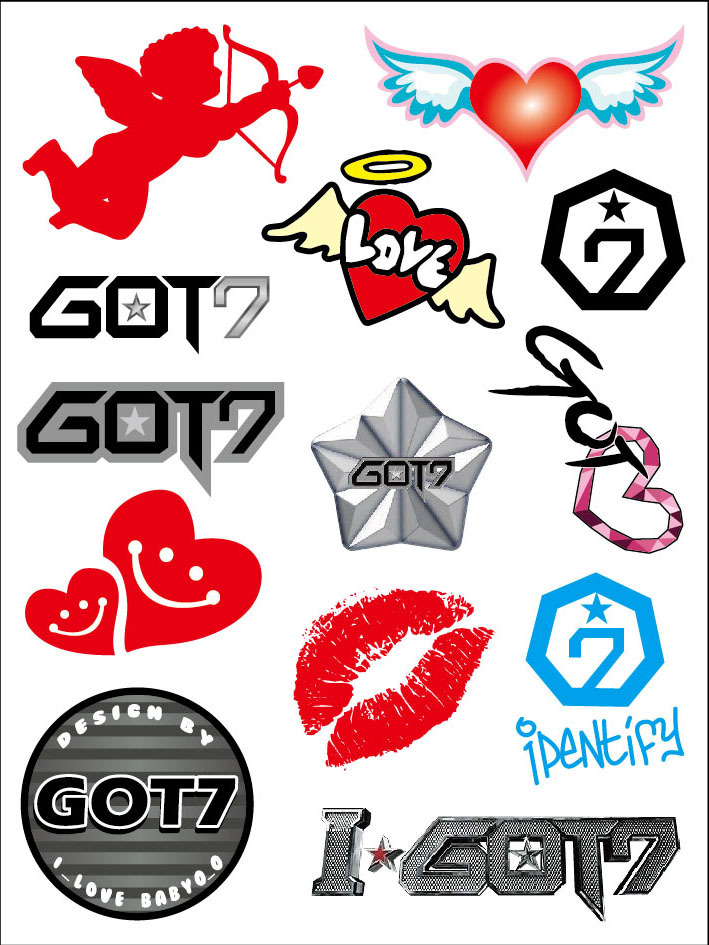 แทททู GOT7 (เซต 5 แผ่น)