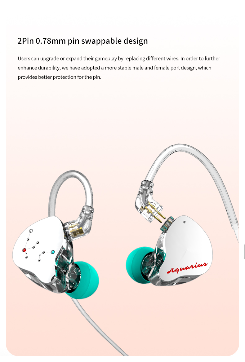 SuperTFZ Aquarius หูฟัง IEMs ไดรเวอร์ ไดนามิก 11.4 มม. บอดี้อลูมิเนียมโลหะเกรดการบิน ประกันศูนย์ไทย