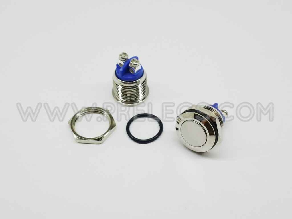 Push Switch กดติดปล่อยดับ Stainless หน้าเรียบ