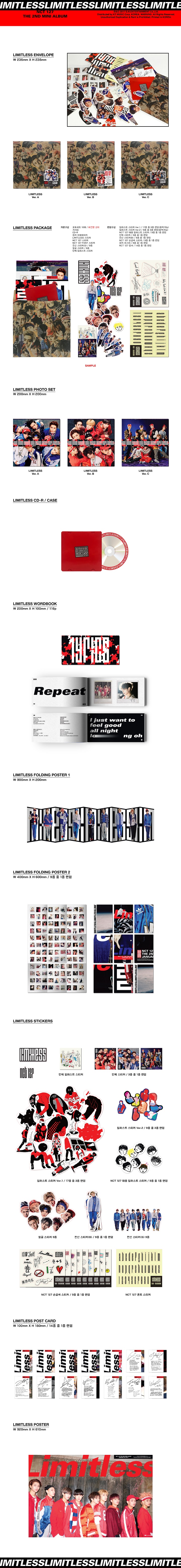 อัลบั้ม #NCT 127 - NCT #127 LIMITLESS ปก A.B.C (แรนดอมปก)