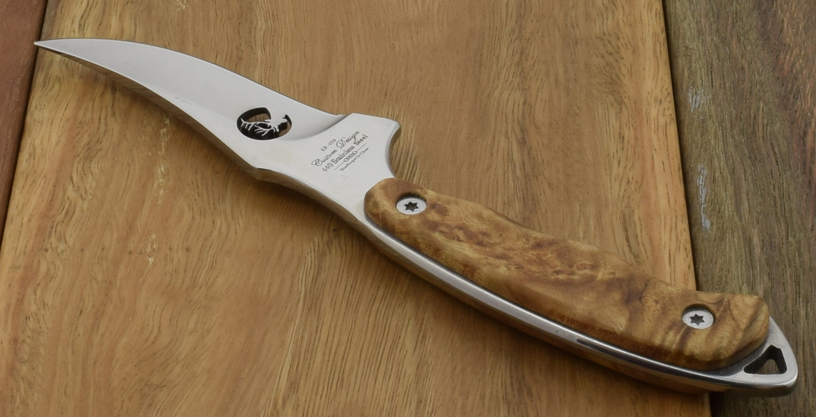 มีดใบตาย Elk Ridge # ER-059 FIXED BLADE KNIFE 7" ด้ามไม้แท้ ของแท้