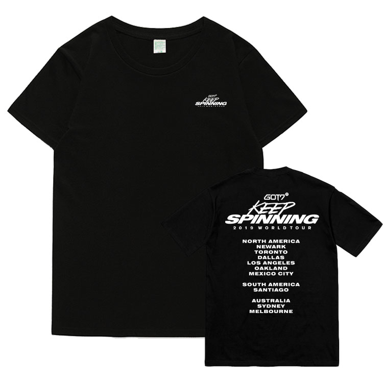 เสื้อยืด (T-Shirt) GOT7 2019 WORLD TOUR KEEP SPINNING (ver.3)