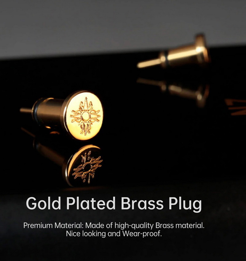 ขาย Cayin P35A+P44A ปลั๊กกันฝุ่นชุบทองสำหรับปิดช่องหูฟังเครื่องเล่นเพลงพกพา