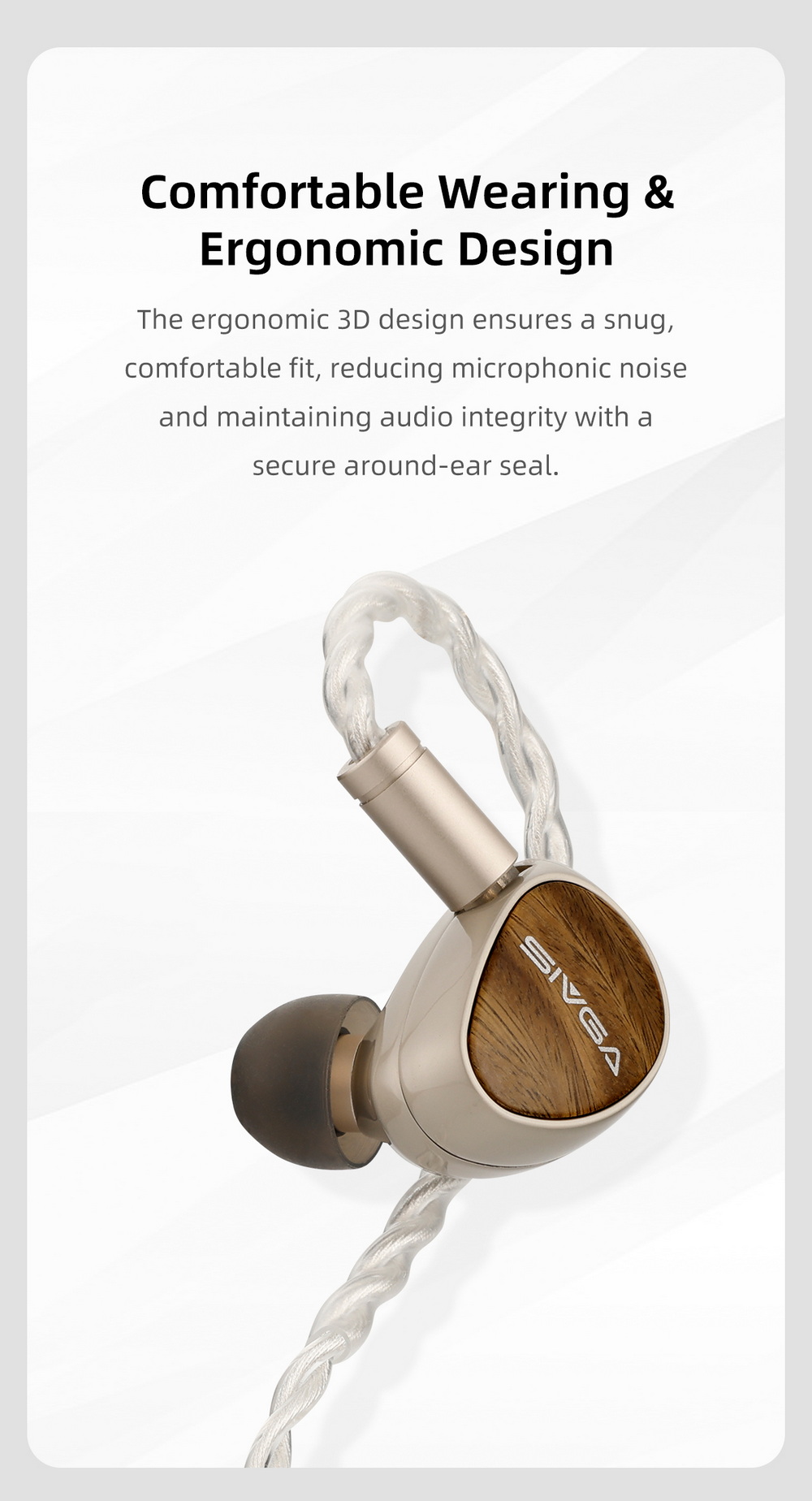 Sivga QueUTG หูฟัง IEMs ไดรเวอร์ Dynamic ไดอะแฟรมกระจกแบน ปลั๊กหูฟังถอดเปลี่ยนได้ ประกันศูนย์ไทย