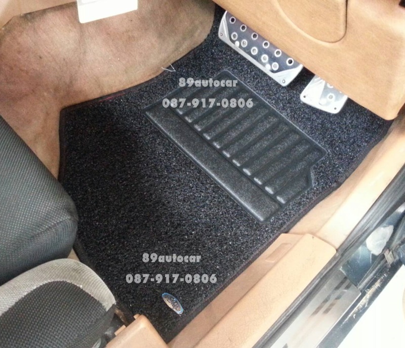 พรมดักฝุ่น Volvo 740 สีดำขอบดำ