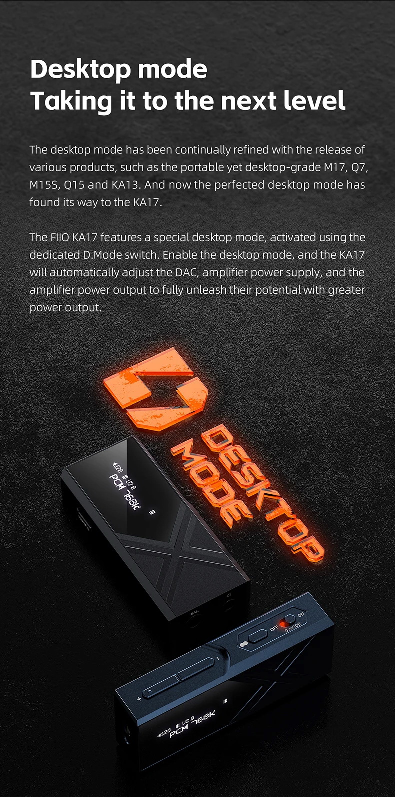 FiiO KA17 DAC/AMP พกพาชิป DAC คู่ ES9069Q จอ Dot Matrix รองรับ MQA Hi-Res ประกันศูนย์ไทย