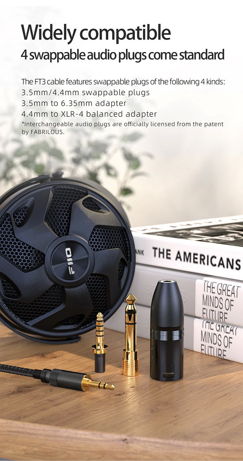 FiiO FT3 หูฟังเฮดโฟนความละเอียดสูง ไดรเวอร์ไดนามิกขนาดใหญ่ ประกันศูนย์ไทย