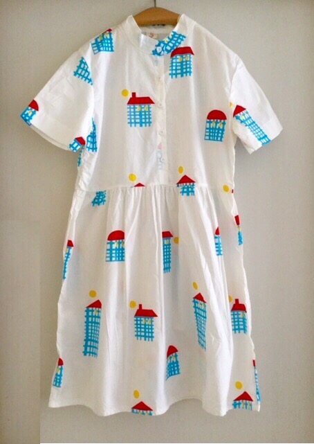 เสื้อ/เดรสผ้าฝ้ายนุ่มพิมพ์ลาย