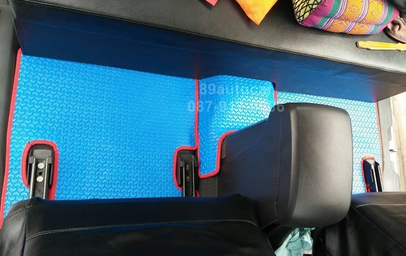 ขายยางปูพื้นรถเข้ารูป Isuzu D-Max Cab 2012-2017 ลายธนูสีฟ้าขอบแดง