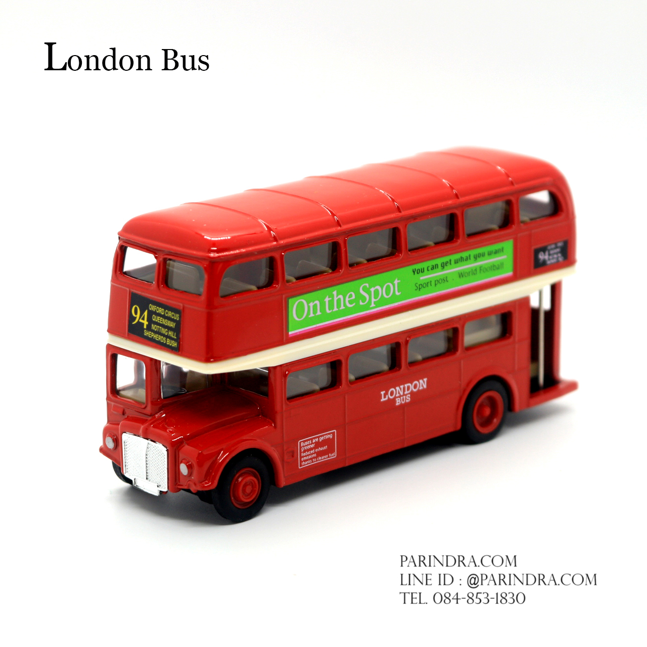 โมเดลรถเหล็ก London Bus รถบัสลอนดอน Die Cast Metal