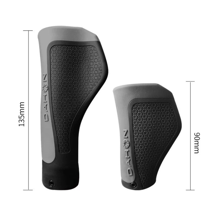 DAHON Soft Palms Locking Grips | Ergonomic Handlebar Grips with Wrist Rests, Easy Installation