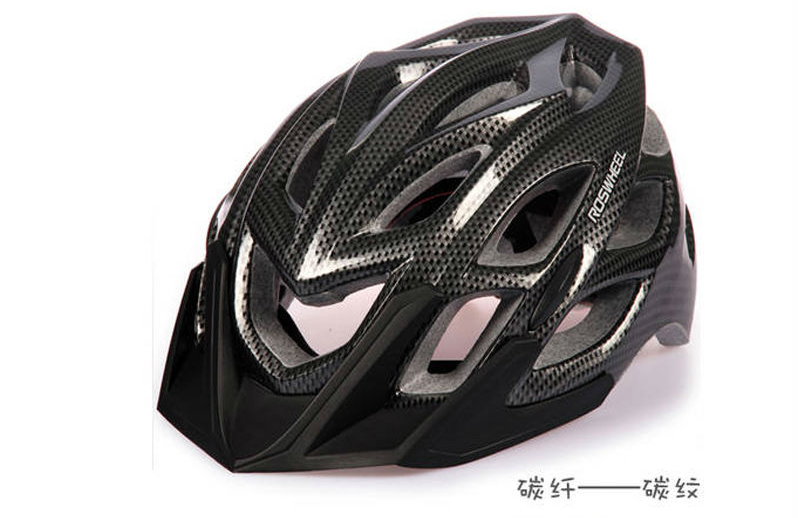 หมวกจักรยาน Roswheel พร้อมไฟ LED (91418) ดำเหลือง ดำคาบอน ชมพู