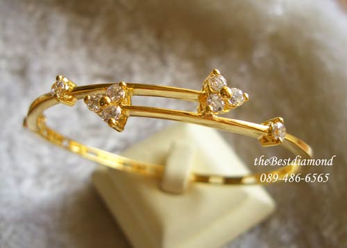 BB027+++กำไลเพชร cute style(ดอกจิก)+++กำไลน่ารักๆๆๆ ใส่ติดข้อมือได้ทุกวันไม่เวอร์ แบบน่ารักๆ เพชรไม่เยอะ วัยรุ่น หรือสาวoffice ใส่ได้สบายๆเลยค่ะ