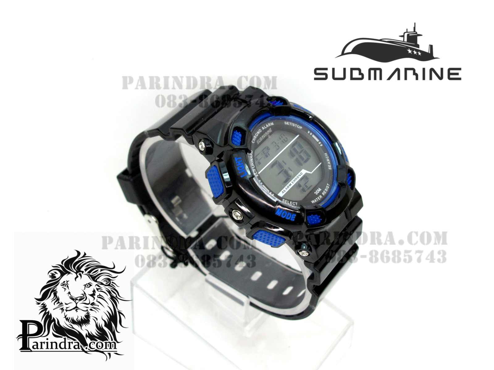 นาฬิกา US submarine รุ่น TP1282L สำหรับเด็กหรือผู้หญิงทั่วไป สีดำตัดน้ำเงิน สดใสน่ารัก