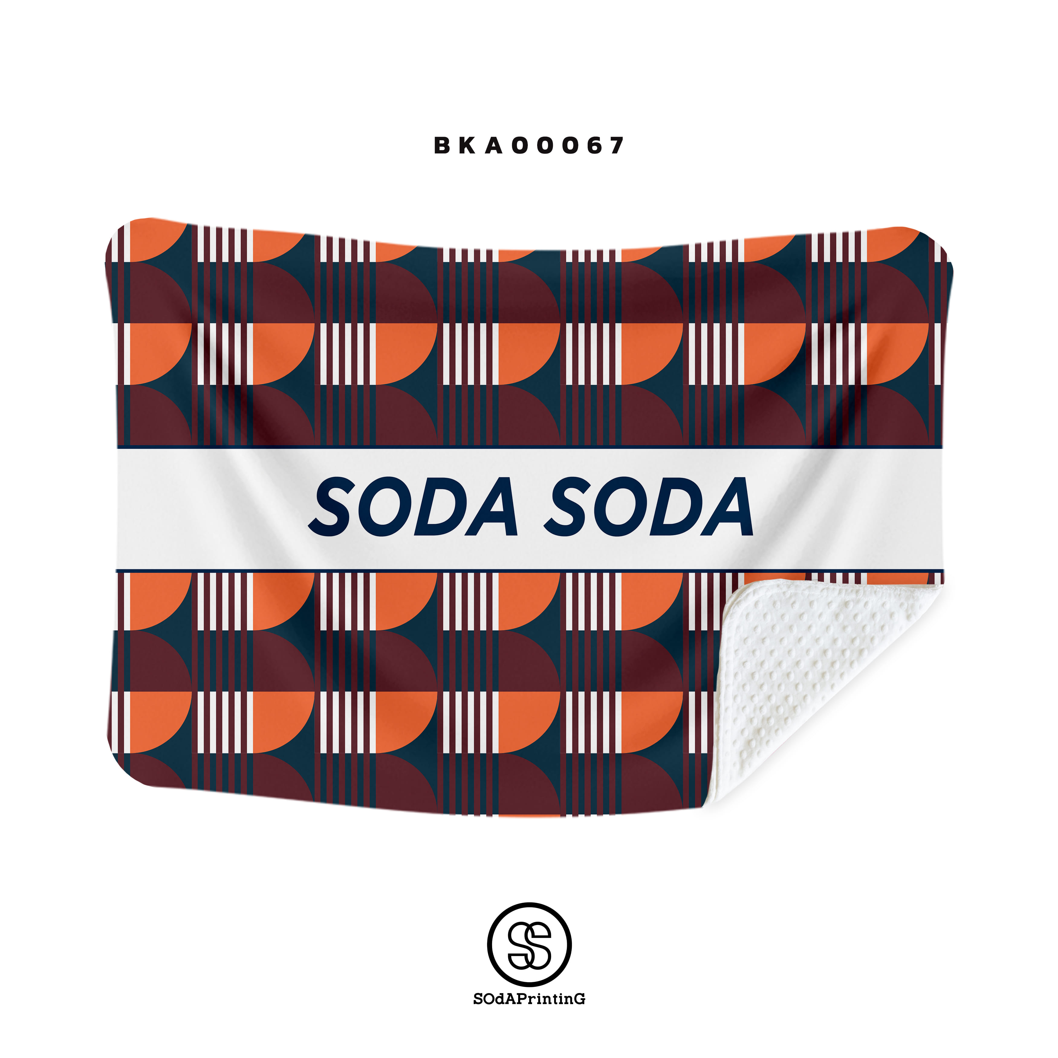 ผ้าห่มอเนกประสงค์ #Geo ใส่ชื่อได้ รหัส BKA00067 #SOdAblanket #SodAhome