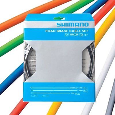 ชุดสายเบรคถนน ชิมาโน่, BC9000, Polymer Coated, หน้า/หลัง, สีดำ