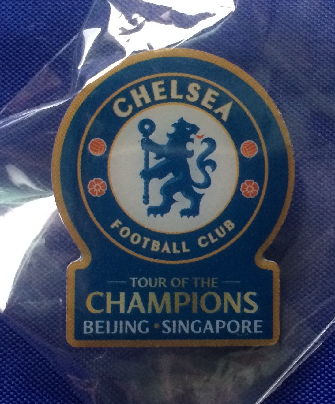 เข็มกลัด ฟุตบอล สโมสรเชลซี - TOUR of the CHAMPIONS ใหม่ / CHELSEA Football Club Pin - TOUR of the CHAMPIONS NEW