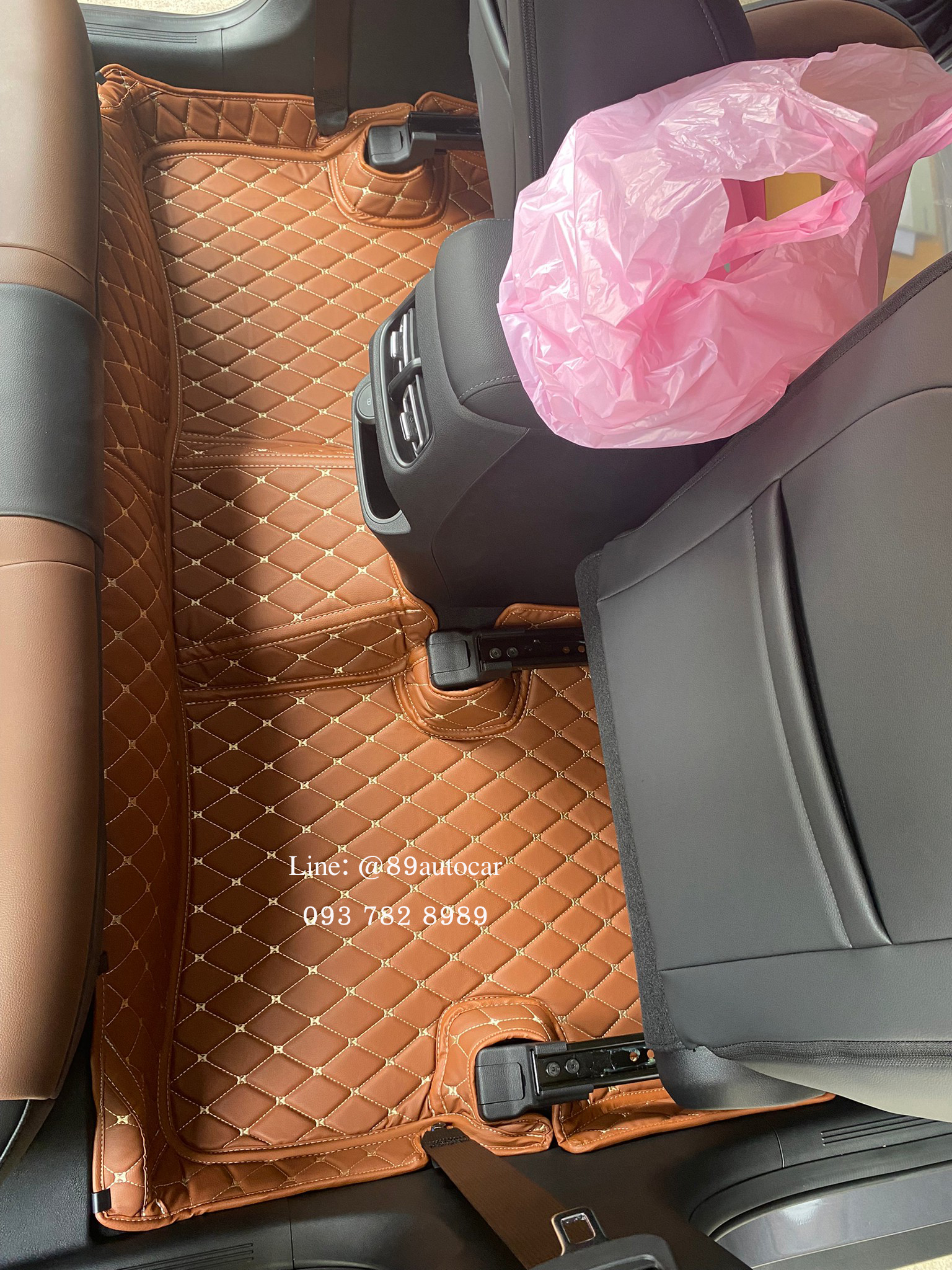 พรมรถ Hyundai Creta 2022 ปูพรม6D สีน้ำตาลเข้ม เต็มคัน