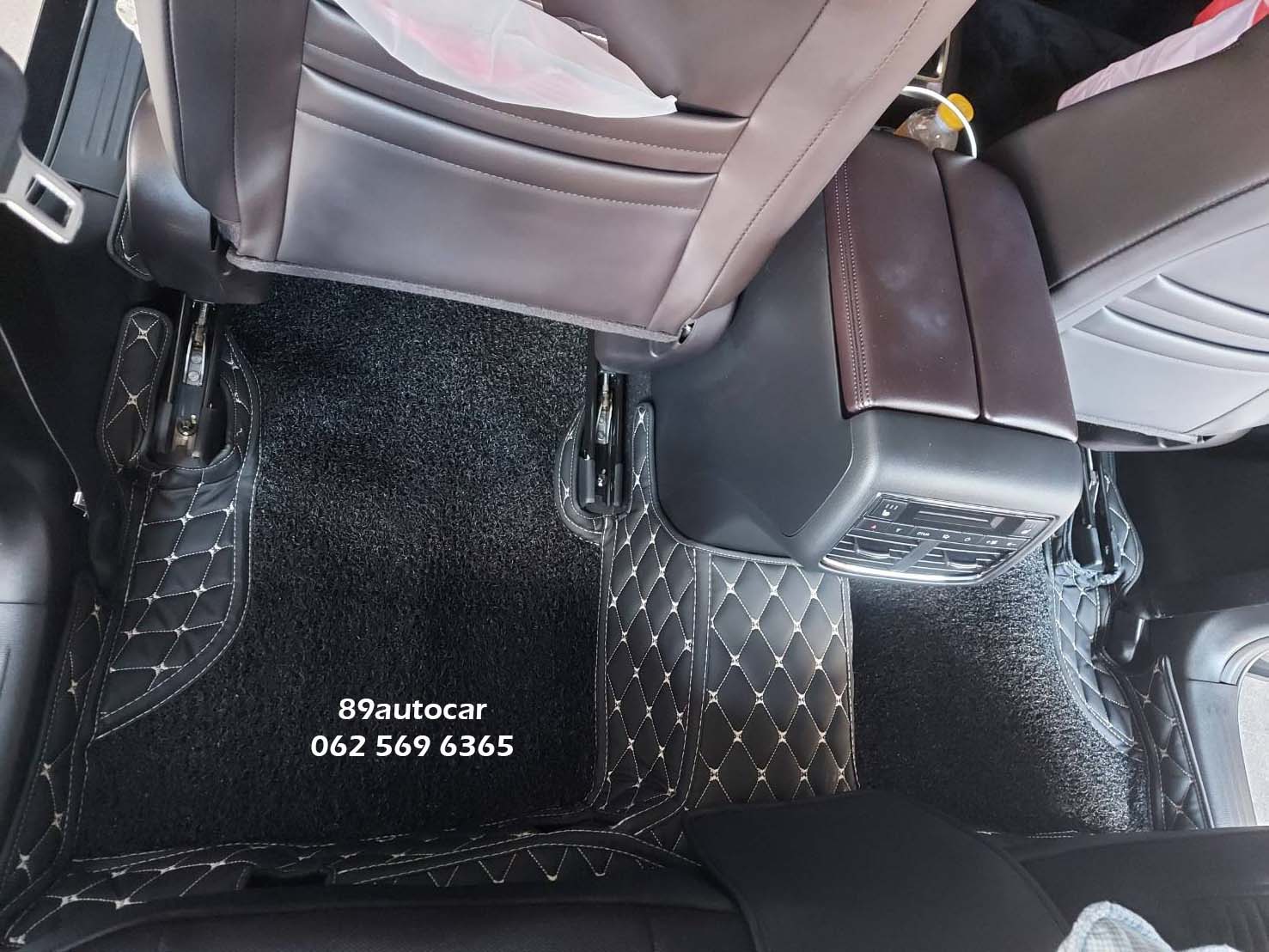 ขายพรมรถยนต์ Mazda CX-8 ปูพรม8d สีดำด้ายทอง เย็บติดไวนิลสีดำ เต็มคัน