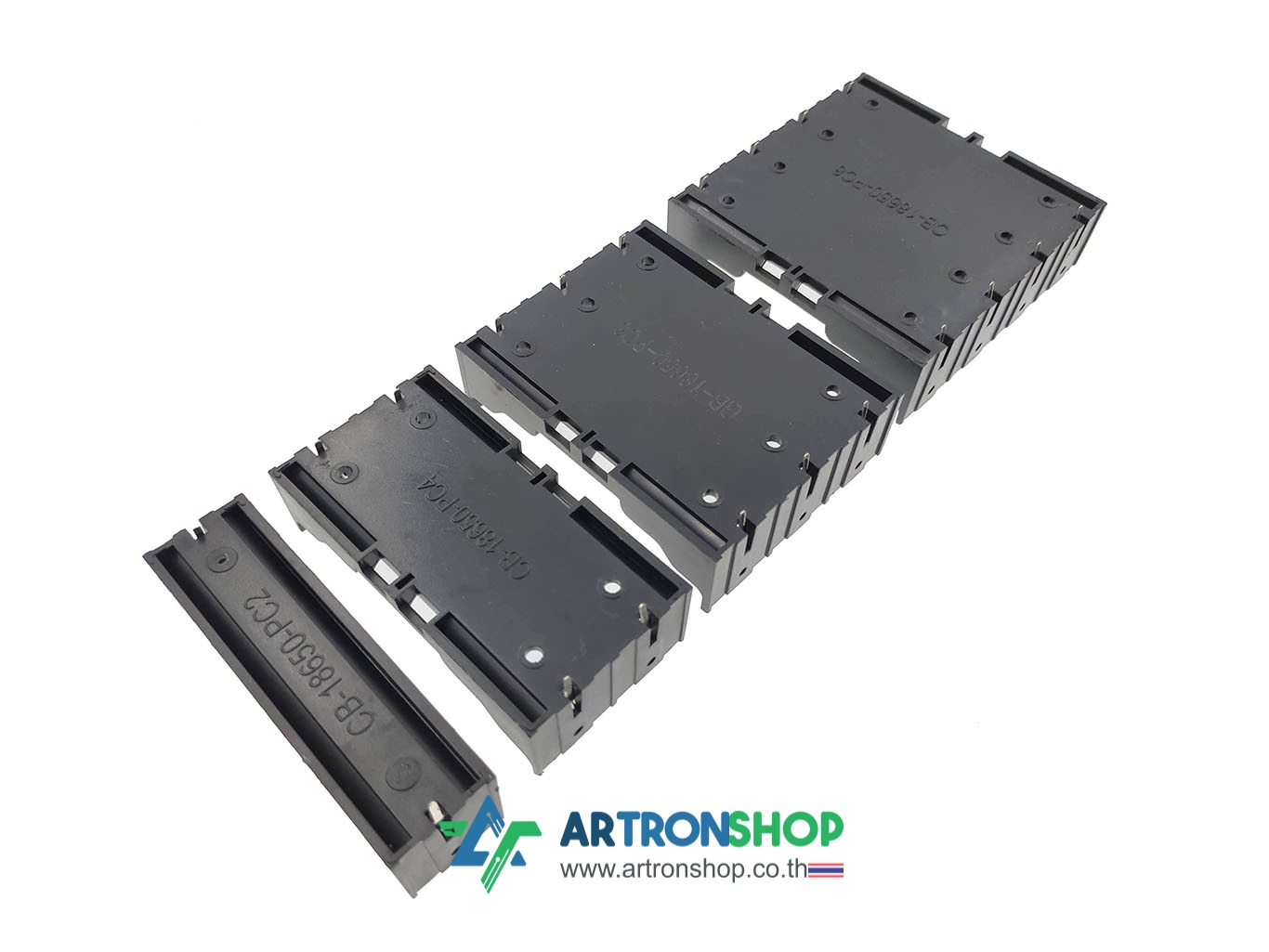 2 cell 18650 Battery holder pcb รางถ่าน 18650 2 ก้อน