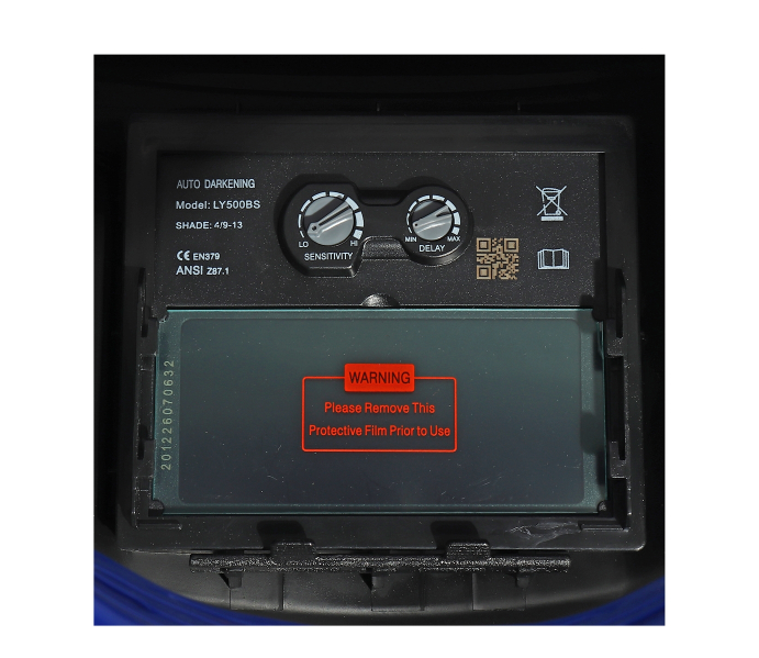 หน้ากากปรับแสงอัตโนมัติ พื้นที่มอง 90 X 34 มม. JASIC เจสิค รุ่น LY500BS Pn.10070731 ##