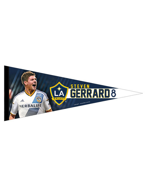 ธงที่ระลึกแอลเอแกแล็กซี่ รุ่นพิเศษ LA Galaxy Steven Gerrard Premium Quality Pennant ของแท้ 100%
